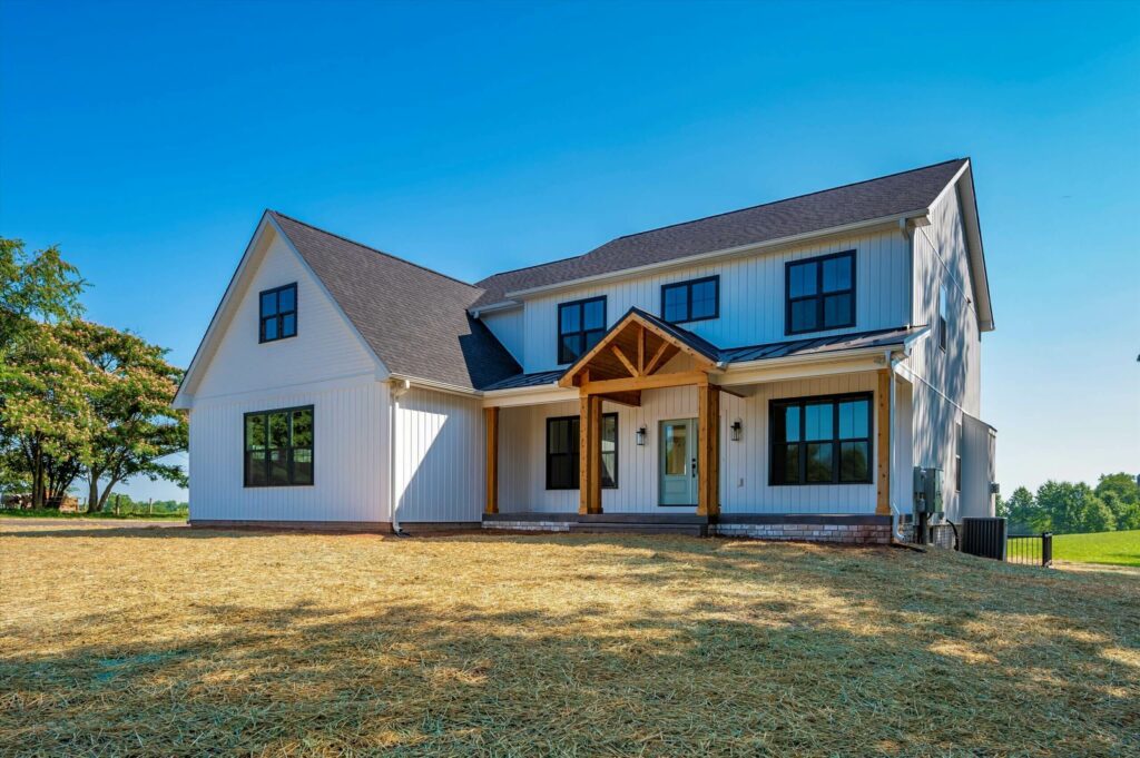 Timber Porch Modern Farmhouse