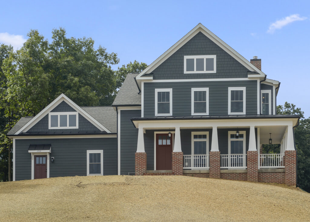 Gray Colonial Custom Home